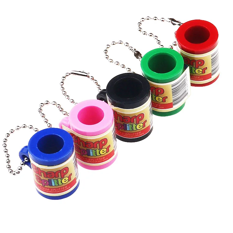 Wholesale Hot Sale Cheap Portable Customization Smoking Accessories Key Chain Plastic Cigar Cutter