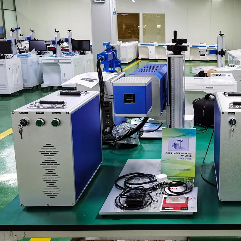 JN QUALITY CNC Split Desk Portable Type 30w 50w 100W Fiber CO2 Laser Marking Machine