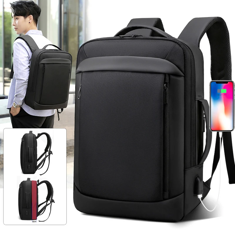 Factory Smart Backpack For Travelling Bagpack Mens Business Back Packs Laptop Travel Backpack Bag With USB Charging Port