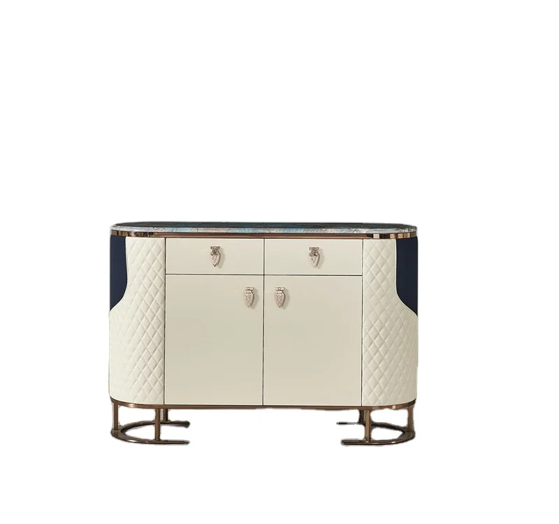 Customized Size Modern Style High Quality Top Sellers White Color Oak Sideboard