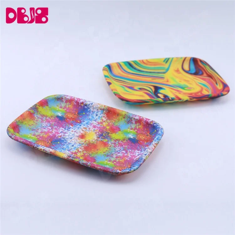 New size Smokeshop weed tobacco herb cigarette rolling tray silicone smoking accessory tray