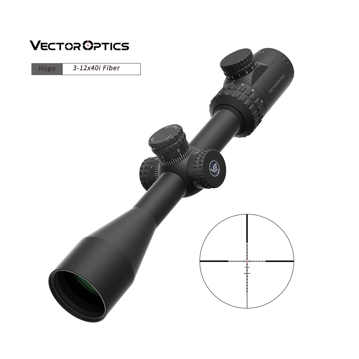 New Arrival Vector Optics Hugo 3-12x40i Fiber Reticle Hunting Scope Optical Sight