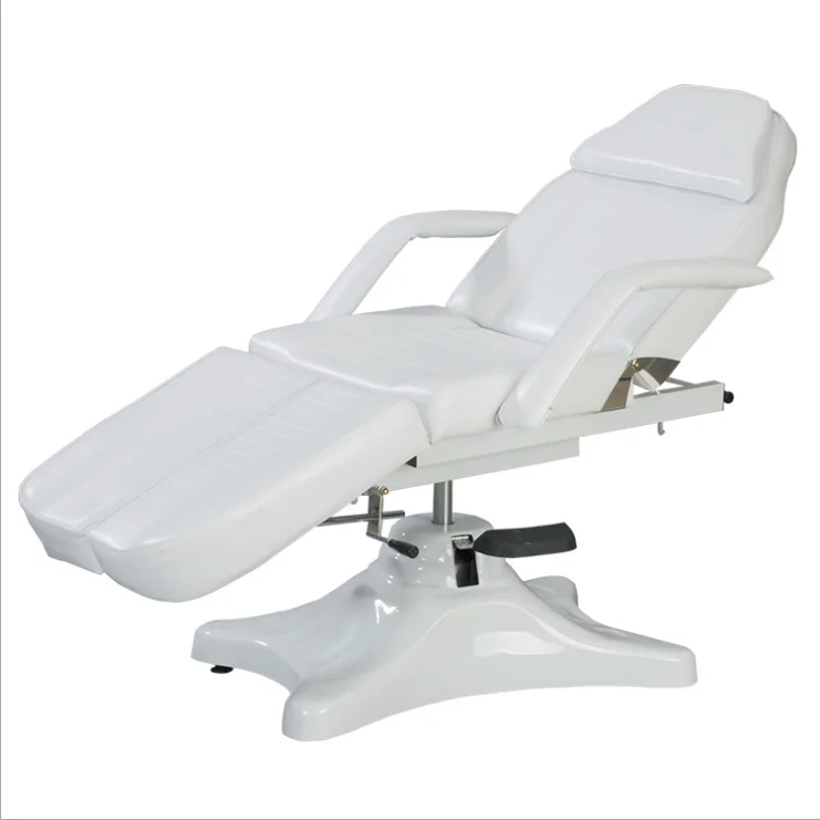 Специальная современная и простая белая массажная кровать для салонов красоты, тяжелая гидравлическая высококлассная Массажная кровать