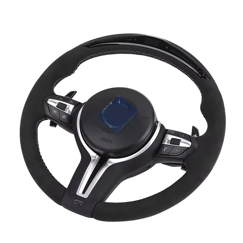 Со светодиодным дисплеем Alcantara M Sport Volante руль для BMW M3 M4 F10 F30 X5 E70 F15 F20 F32 X1 E84 X6 E71 F02 Z4 E89