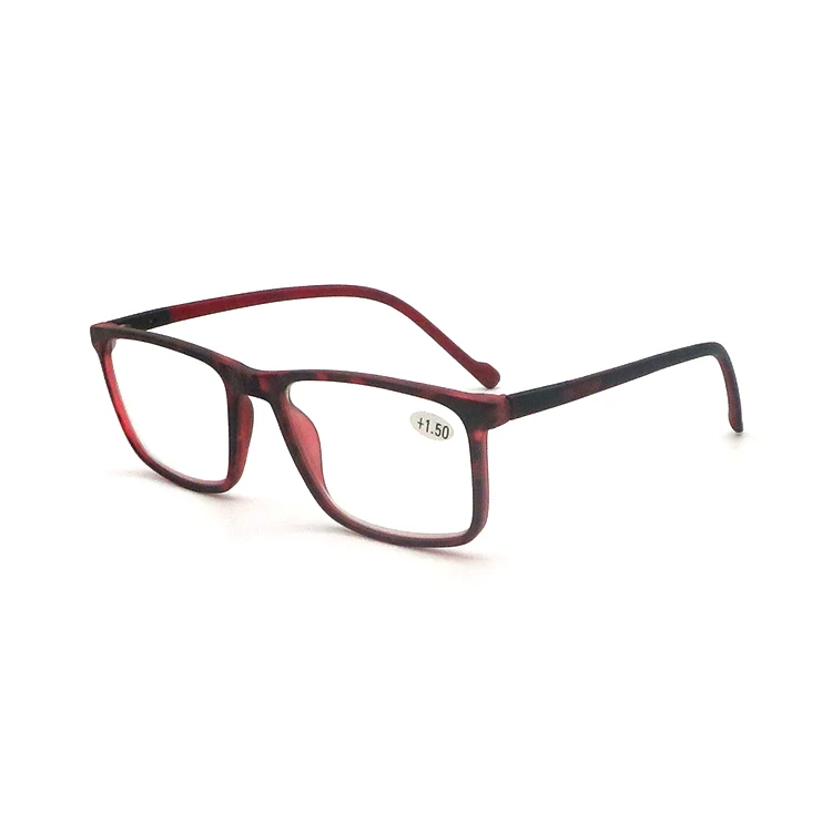 
Square Frame Branded Customized Optical Frames Eyewear Rubber Temple Reading Glasses 