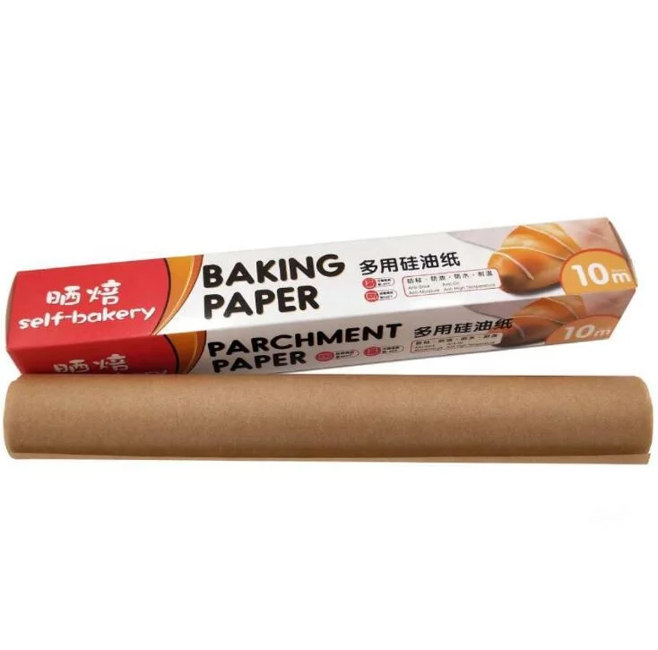 
40g food grade natural color silicone oil proof paper for oven baking barbecue paper roll 