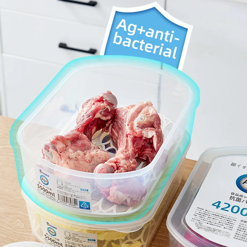 Высококачественный пищевой пластиковый ящик для хранения отсеки быстрой заморозки холодильник коробка и морозильная камера