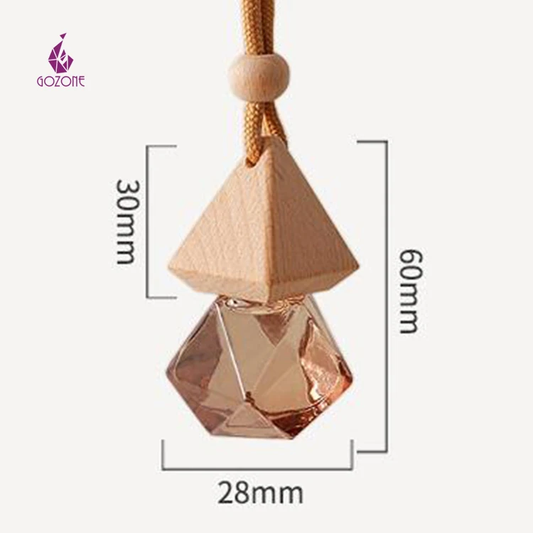 8 Ml Square Empty Car Scent Reed Diffuser Oil Bottle Suppliers With Gift Box