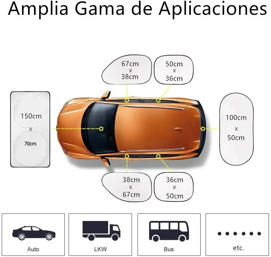 Car Windshield Sunshade Portable Sun Visor Cover Folding Window Sun Shield Protector UV Block Car Front Window Heat Insulation