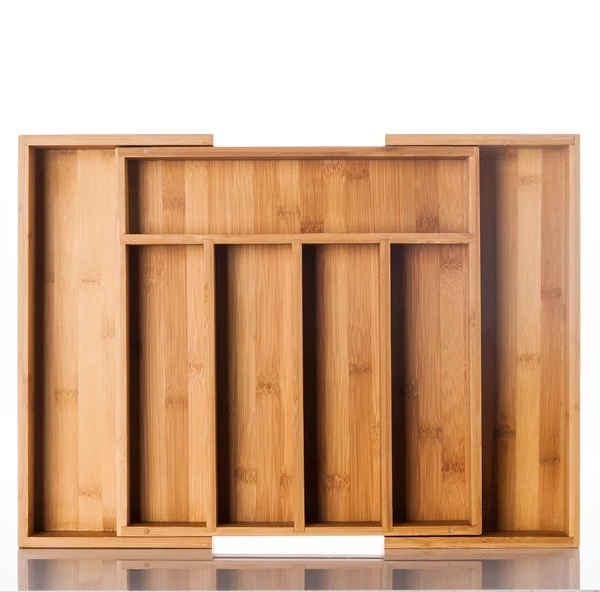 
Bamboo Expandable Adjustable Utensil Cutlery Tray Drawer Organizer Divider Multifunctional Utensil Holder and Organizer 