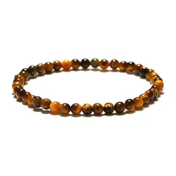 Factory Wholesale Popular Tiger Eye Bracelet Jewelry Natural Yellow Tiger Eye Single Ring Bracelet