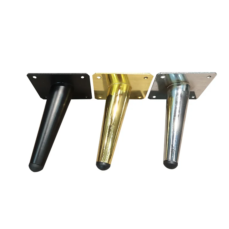 Metal High-End Luxury Metal Golden Brass Tapered Cabinets Tables Sofas Iron Furniture Legs legs for Kitchen Outdoor Use Direct Factory