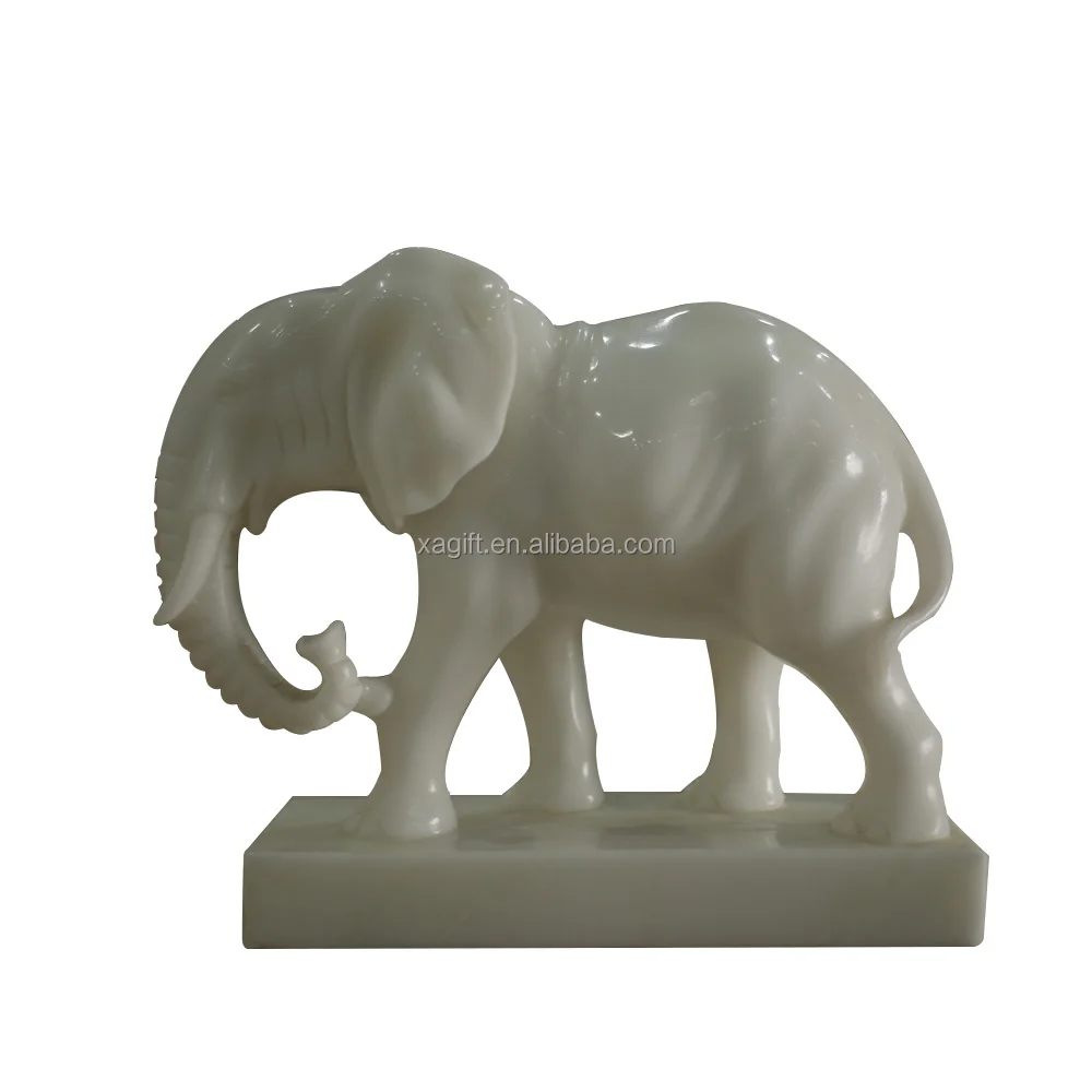 Каменные предметы мебели, садовые статуи слона, Нефритовый слон, ручная работа