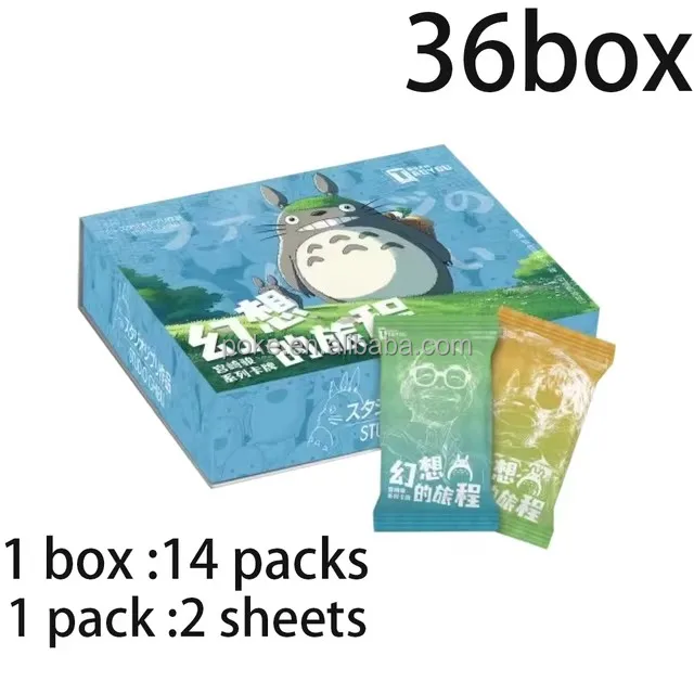 Оптовая продажа новейший чехол Коллекция карточек Miyazaki Hayao Totoro пленка детская игрушка подарки на Рождество день рождения