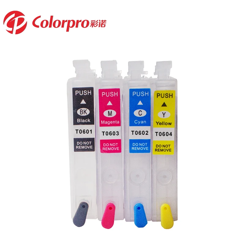 Colorpro T0601 series refill ink cartridge Compatible for EPN Stylus C88 CX3800 CX3810 printer with permanent chip