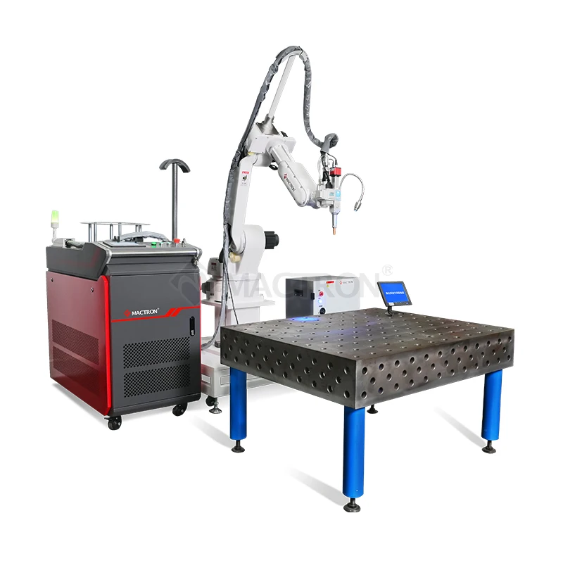 Robotic Arm Fiber Optic Welder Channel Autoparts Laser Welding Machine