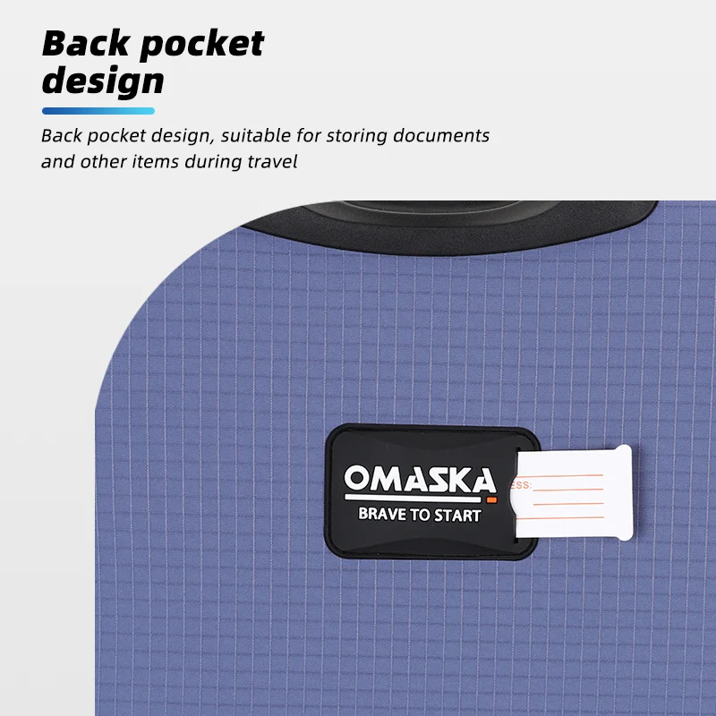 OMASKA Custom LOGO Nylon Suitcase Large Capacity 20 24 28 Inch Men Carry On Luggage