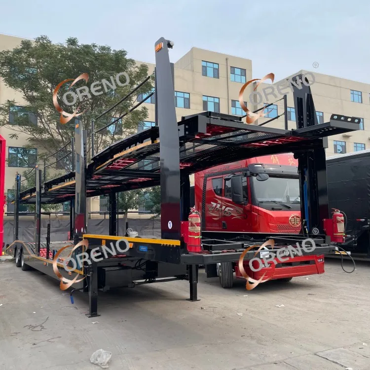 Sinotruk Howo Sitrak 4x2 Transporter Truck Mini 3 / 6 8 легковых автомобилей двухэтажный грузовой автомобиль грузовик стальной полуприцеп