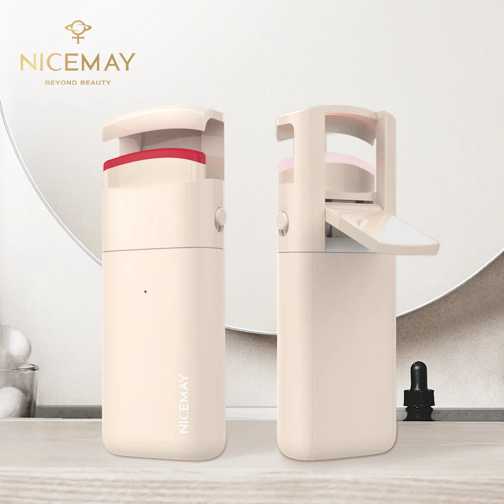 Nicemay Rechargeable Mini USB Eye Lash Curling Clip Wimpernzange  Heated Eyelash Curler Electric Heat Eyelash Curler
