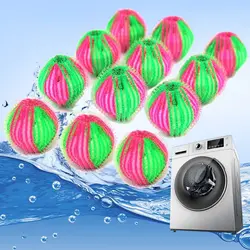 Pet Hair Remover Non-Toxic Reusable Washer Long Washing Machine 12 Packs Laundry Dryer Balls Packing Bag