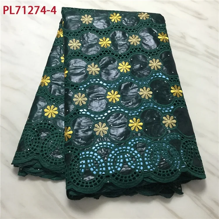 PL71274 африканская базиновая богатая ткань с Бродом 2020 новейшая мода вышивка с сетчатой кружевом Гвинея парчовая ткань Африканская