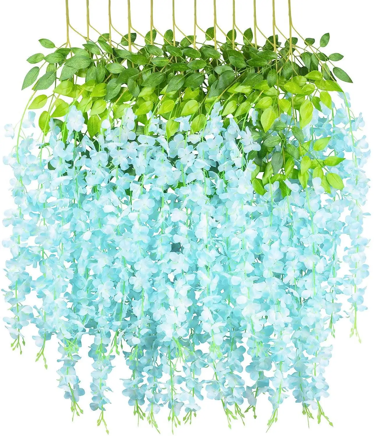 Wholesale Plant Hanging Artificial Flower Decorative Wall Hanging Artificial Wisteria