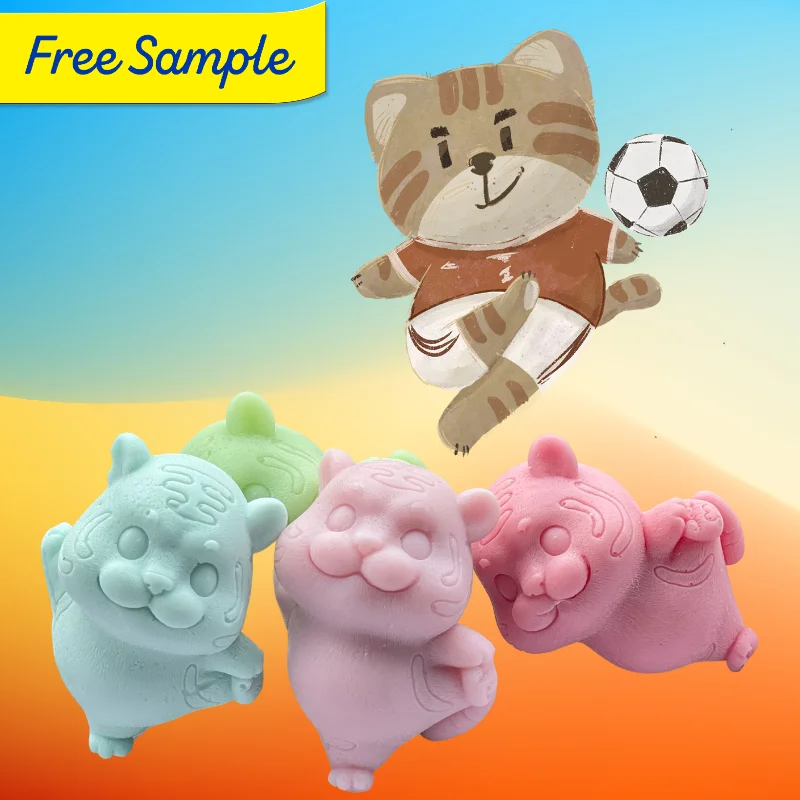 Custom Design Foot Care Pedicure Soap  Exfoliating Scrub Fight Club Soap Tiger Football Kids Handmade Soap