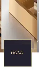 Best seller stainless steel frame  gold glass library bookshelf