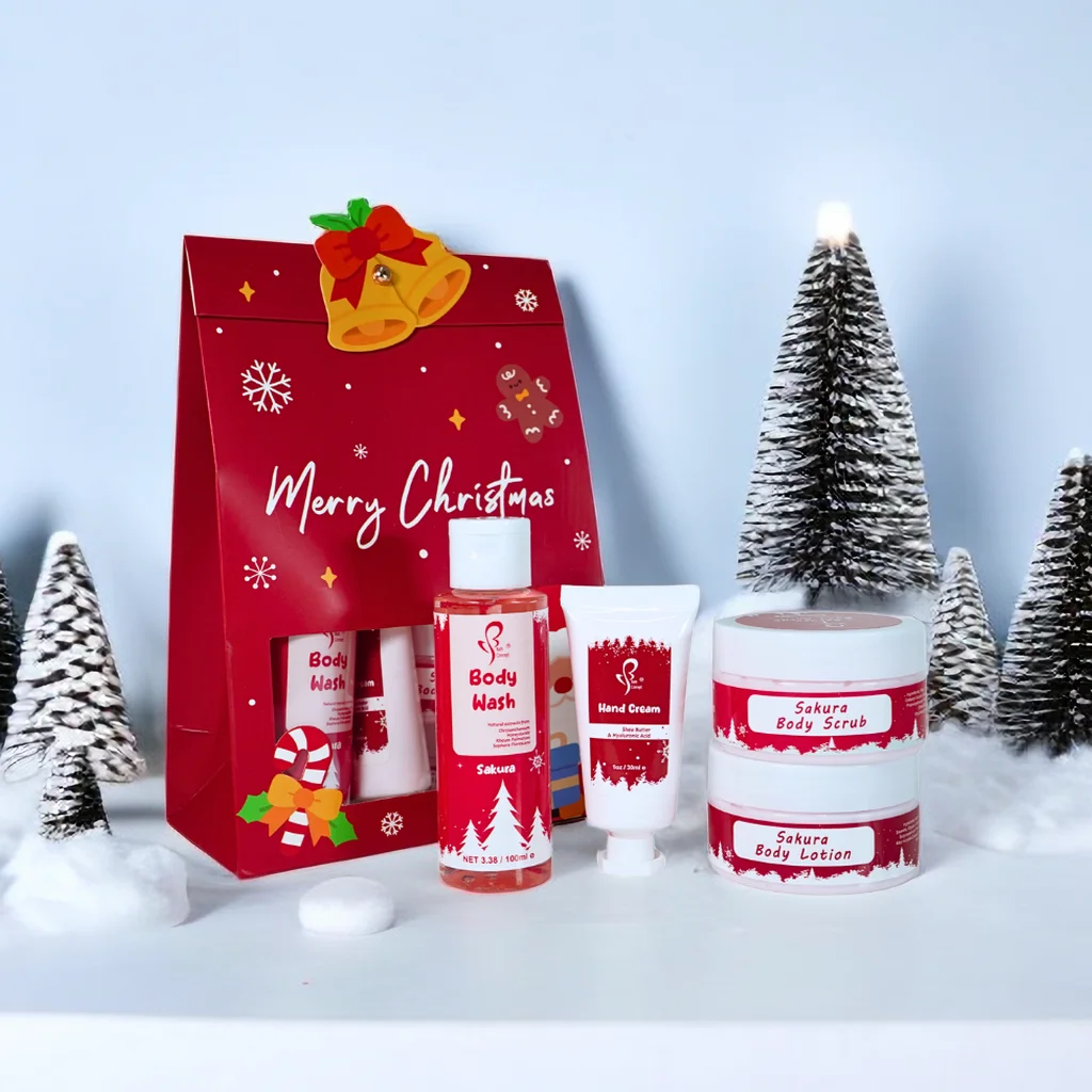 Private Label Sea Salt Bath Gift Set Natural Private Label Spa Luxury Relaxing Bath Gift Shower Set for Women