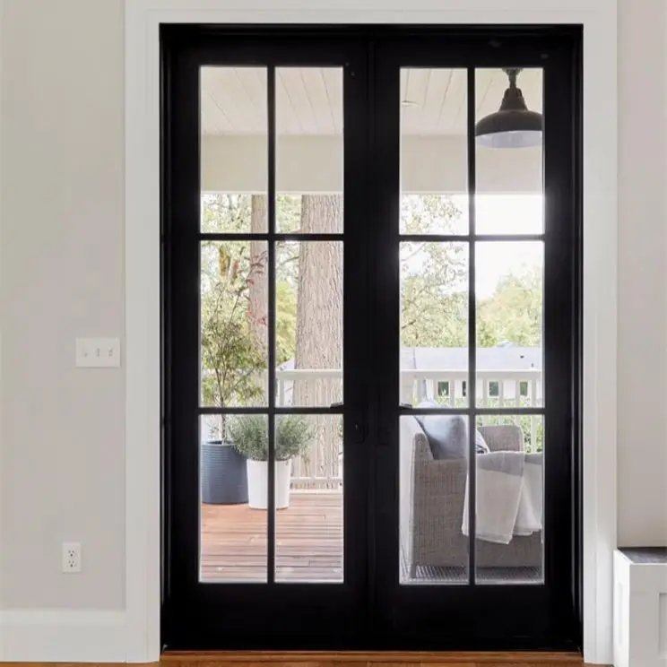 2022 New Arrival Reasonable Price Wood Door With Glass Vision Panel