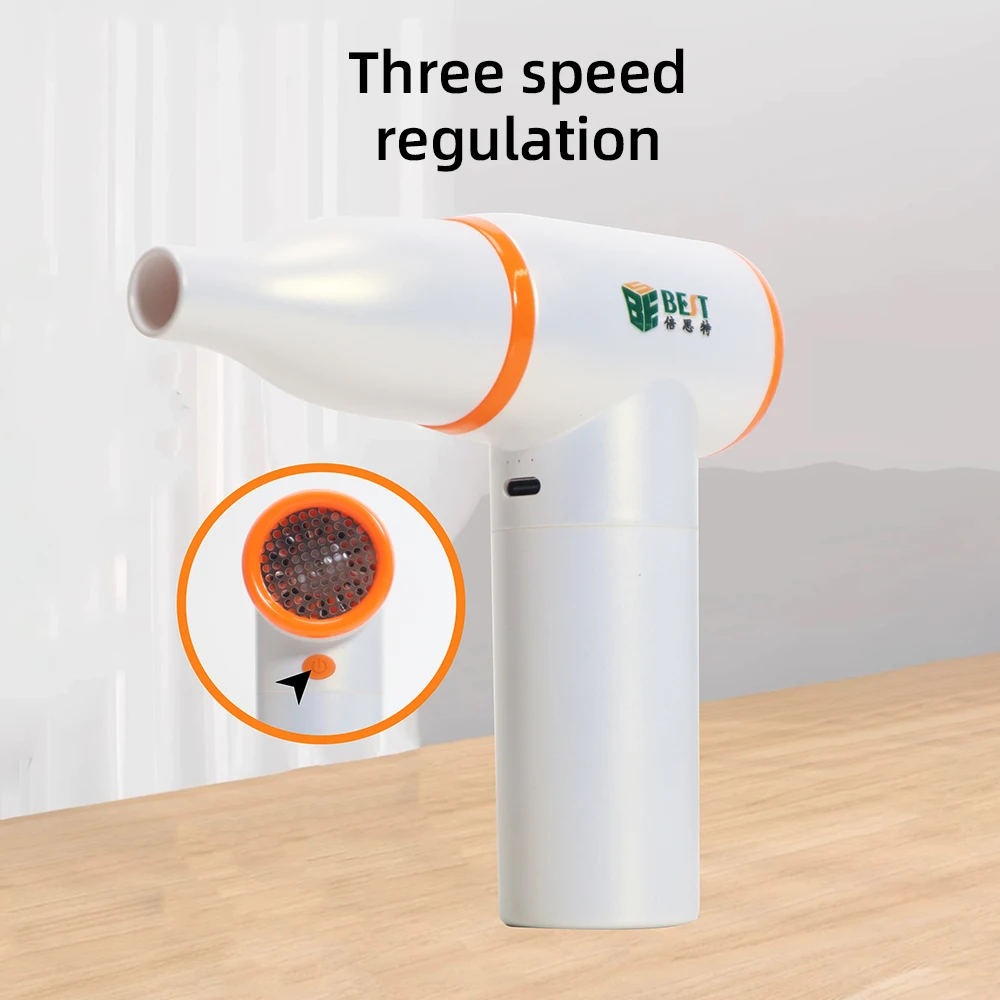 AP-01 Mini Turbo Jet Fan Electric Air Duster with 3 Gear Adjustable 80000RPM Wind Speed 52m/s Car Computer Cleaning Blower Tool