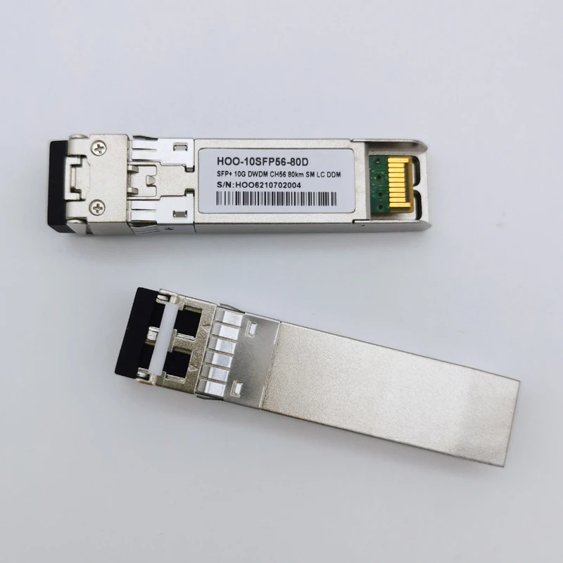 Hooosi 10G dwdm sfp modules 80km optical transceiver dual fiber LC factory ch21-ch60