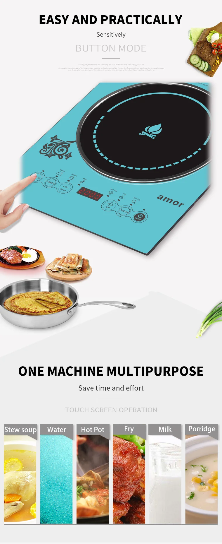 2021 best Selling Induction  Cooker with Touch Control Supper for Siriya