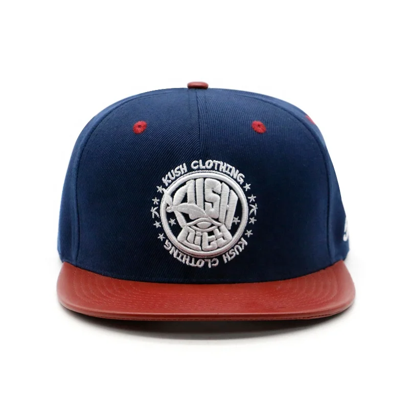 Flat Brim 3D Embroidery Logo Fitted Hat Snapback Cap Classic Hip Hop Hats
