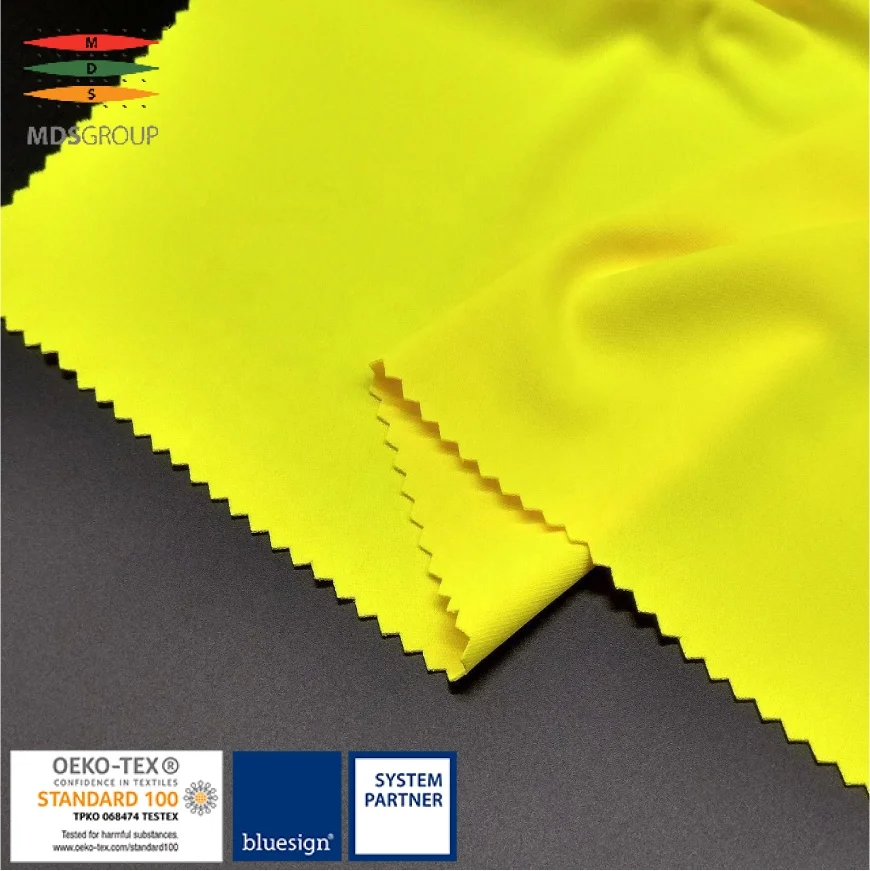 SPORTSWEAR  CORE TOP FABRIC 100%RECYCLE POLYESTER CIRCULAR KNIT INTERLOCK UPF 50+