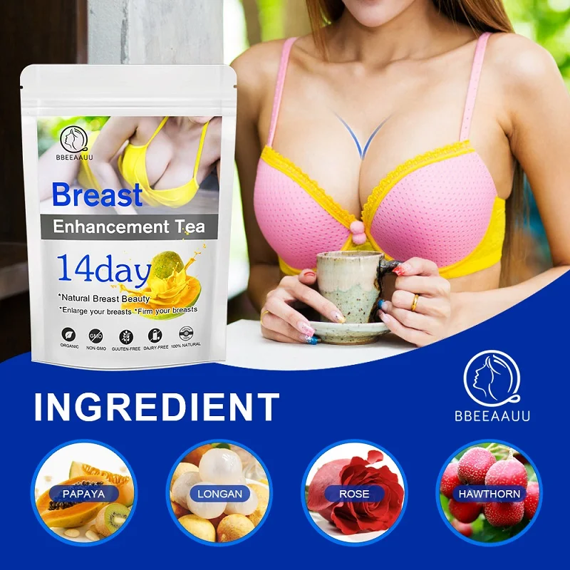 Private Label OEM/ODM 14 Day Chinese Medicine Enhances Elasticity Natural Breast Enhancement Tea