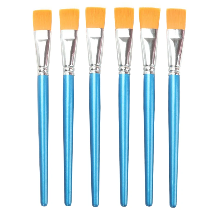 Blue Single Paintbrushes Professional Paint Brush Nylon Artist Brush wooden handle watercolor brush for oil painting