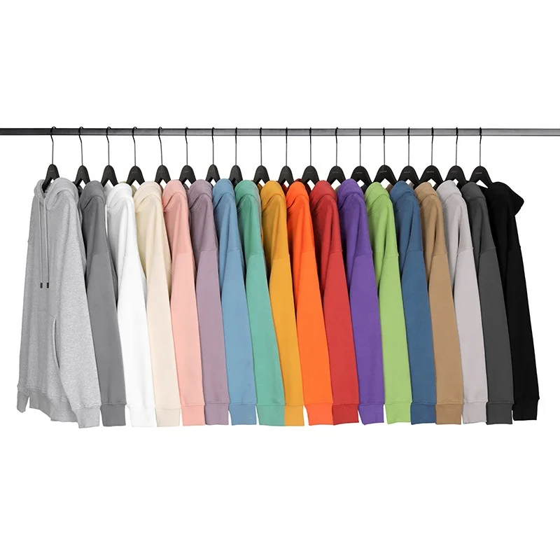 2021 OEM сплошной цвет чистый 100% хлопок пользовательские вышитые женские толстовки унисекс