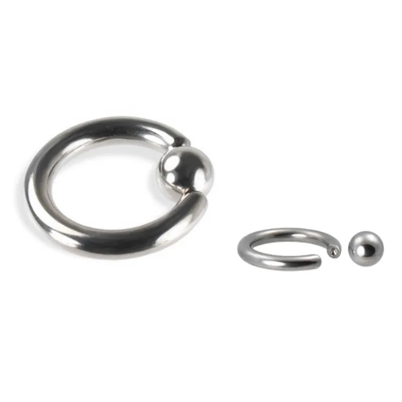 Высокий Польский пленный шарик ювелирные изделия кольцо для пирсинга в Titanium G23