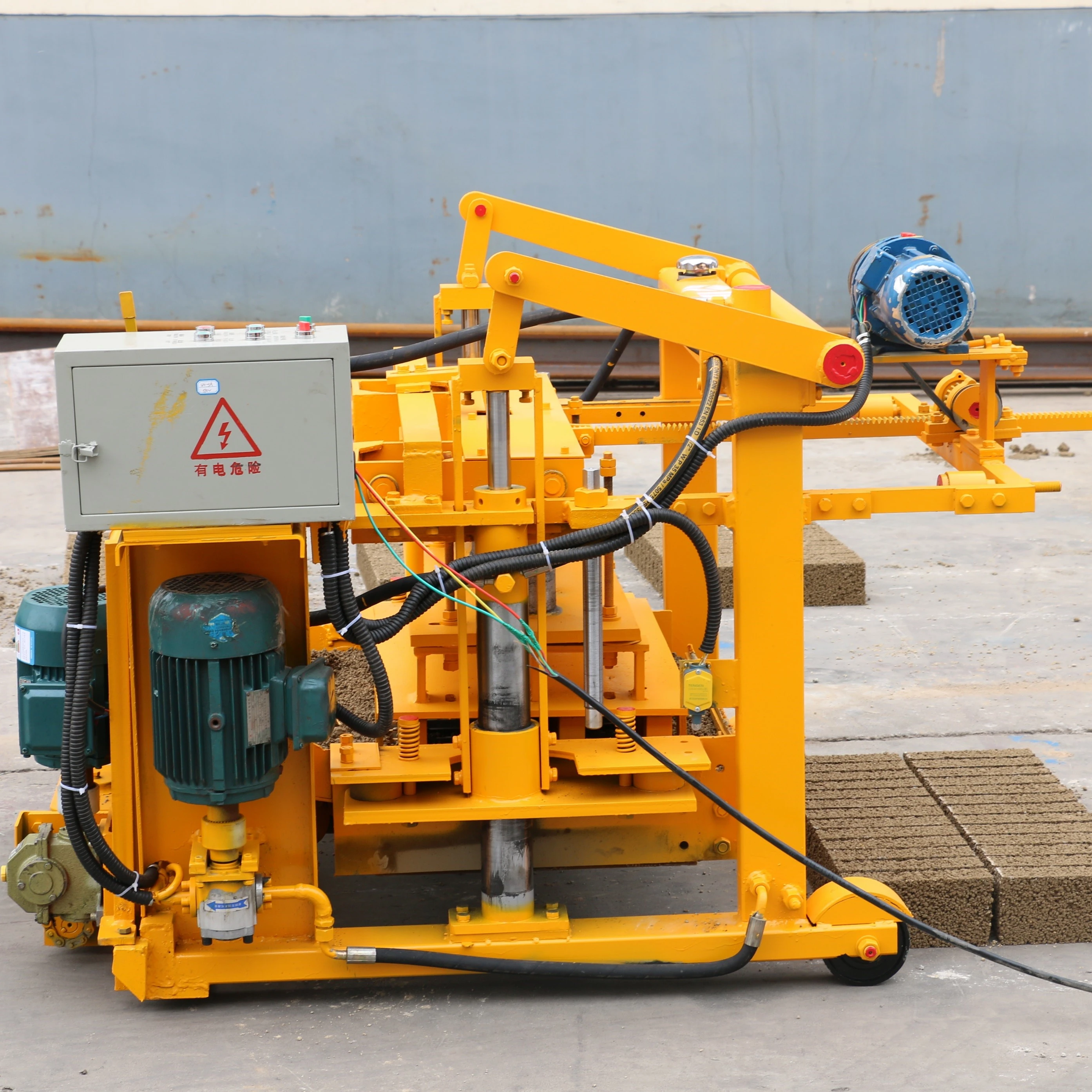 QTM4-30A Egg laying concrete block making machine movable manual brick making machine block maker