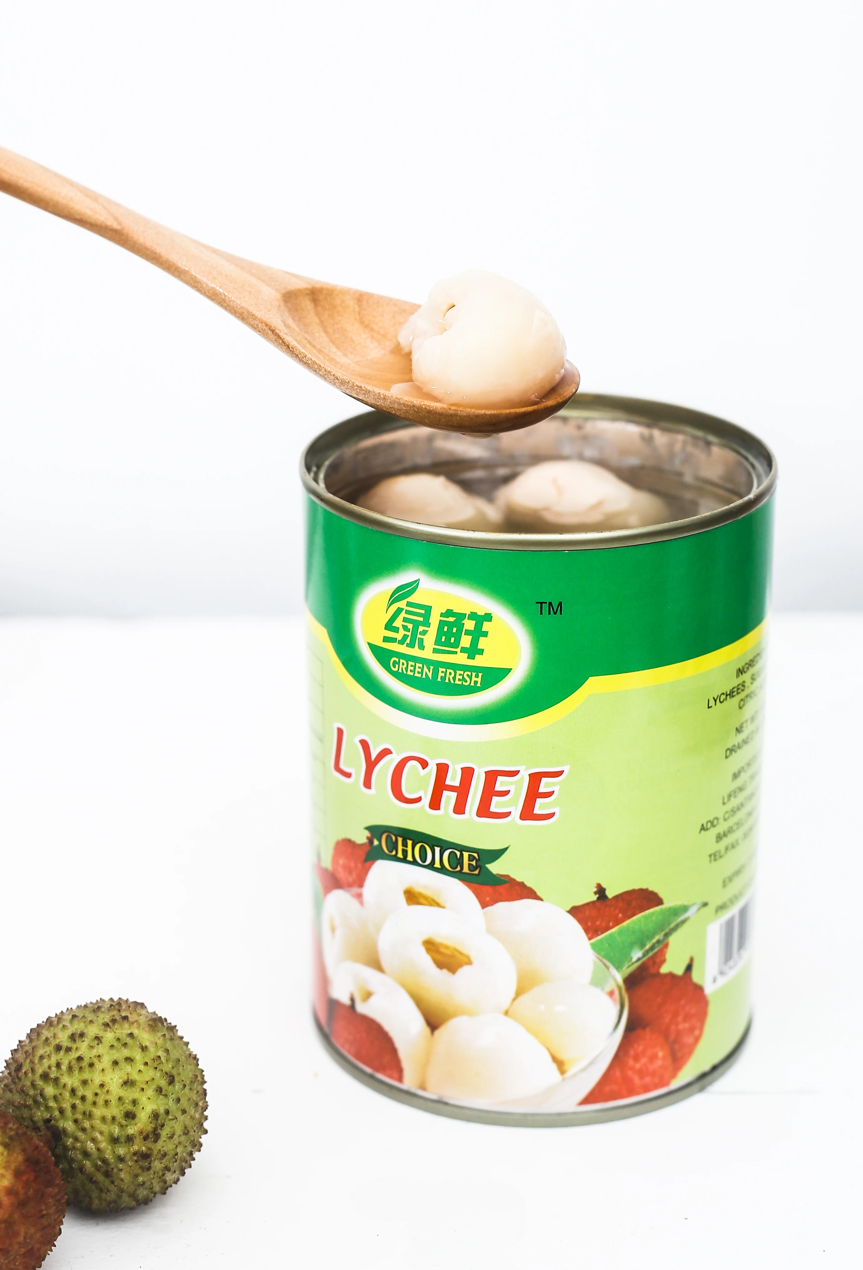 Chinese  supplier new season  factory supplier 567g canned fruit in tin pachage canned lychee / lichee whole in syrup