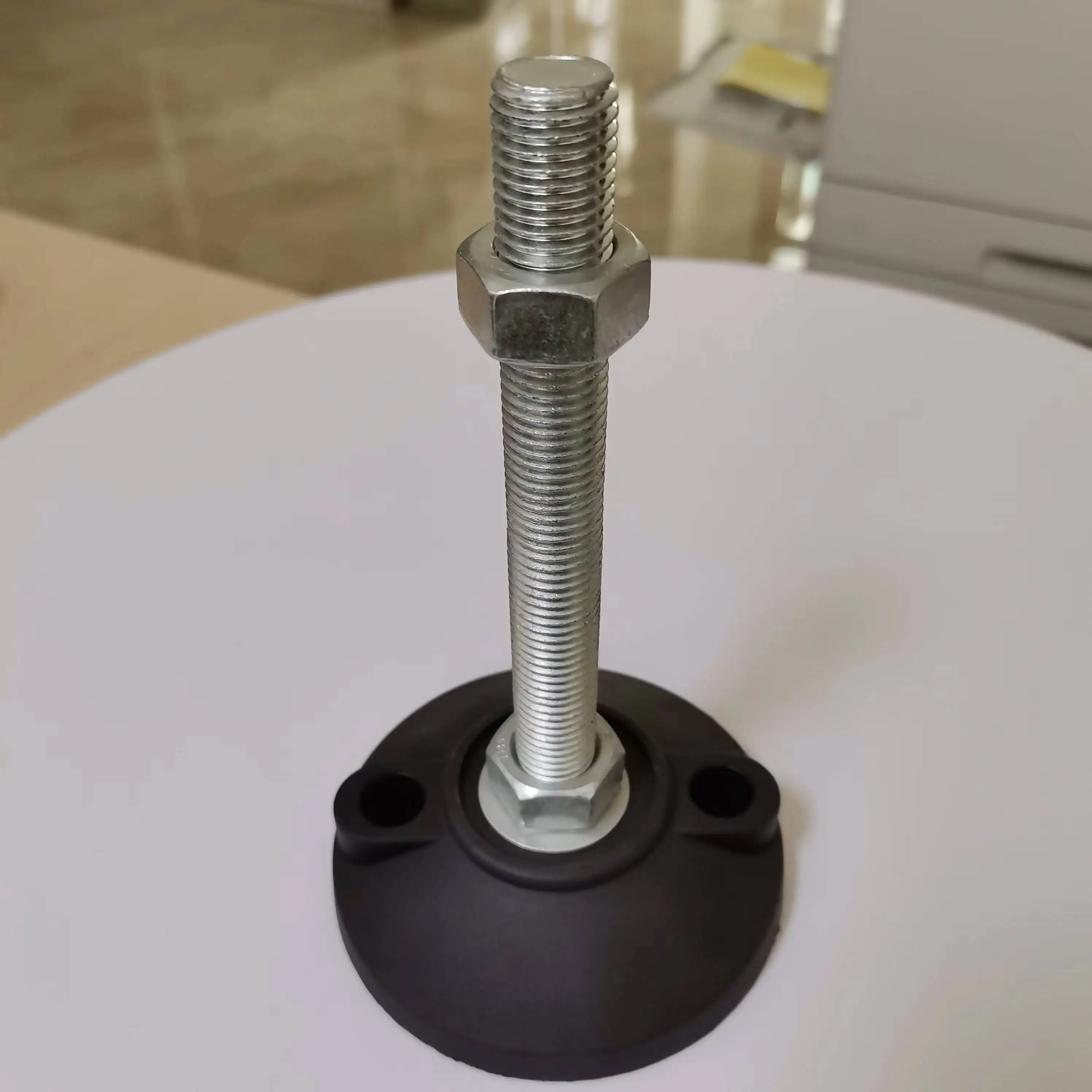 Galvanized carbon steel support foot nylon rotary adjustable foot foot cup