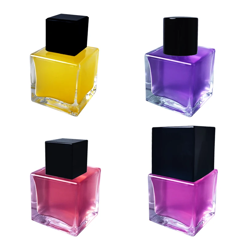 
custom perfume bottle with box 30ml 50ml 100ml wholesale empty glass spray square perfume bottle 30 ml 