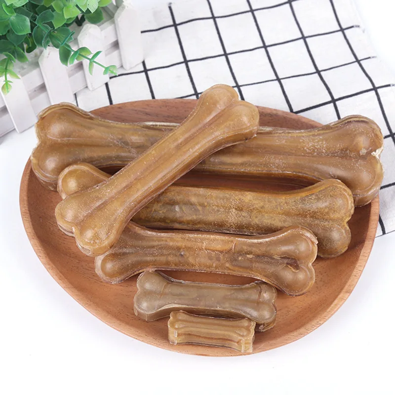 Amazon hot selling Tough Durable Extreme Power Chewer Bone Natural cowhide Bones Chew Dog toy