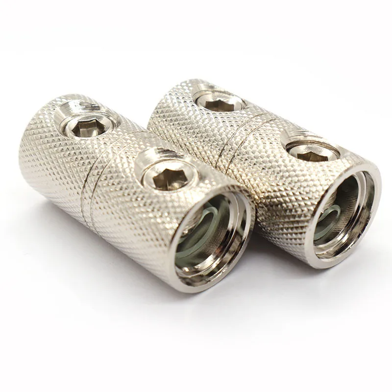 0/1 Gauge Wire Audio Car Brass Terminal Butt Connectors Car Stereo Power or Ground Wire Splice Coupler