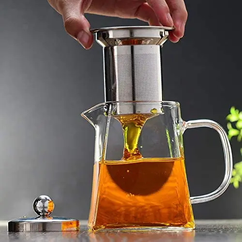 High Borosilicate Glass Teapot Heat-resistant Glass Teapots Jug Set With Glass