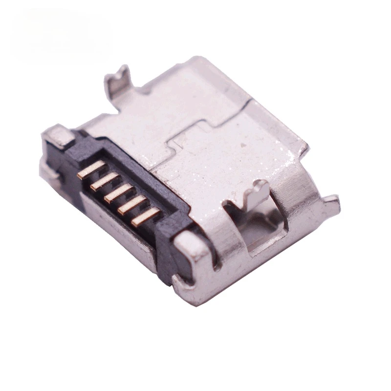 
micro USB mini connector 5pin 6.4mm short needle DIP2 Data port Charging port mini usb connector for Mobile end plug 