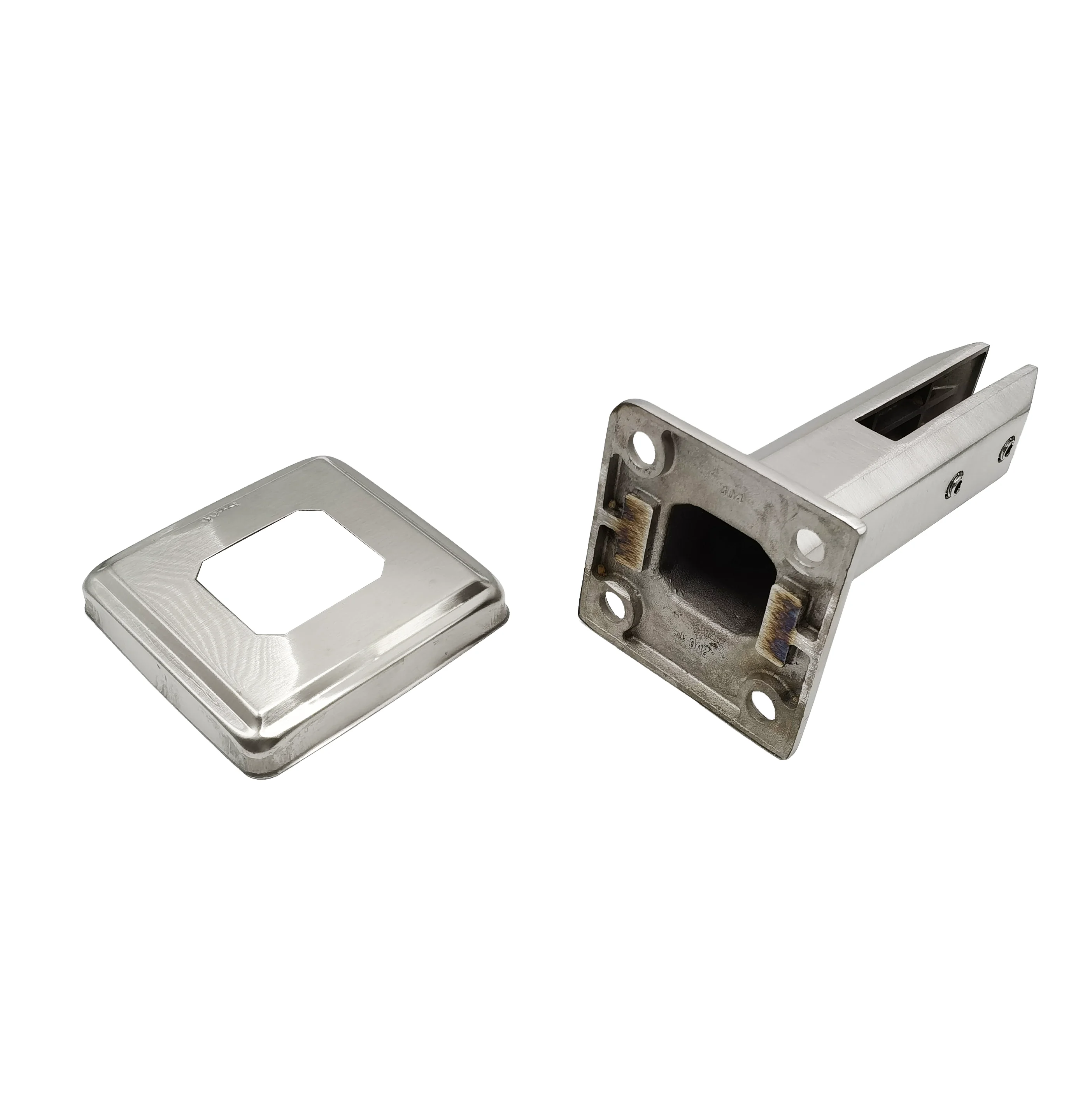 Modern Stylish Indoor Glass Holder with Stainless Steel 304 Spigot Base Durable Durable Stair Parts for Staircase Railing