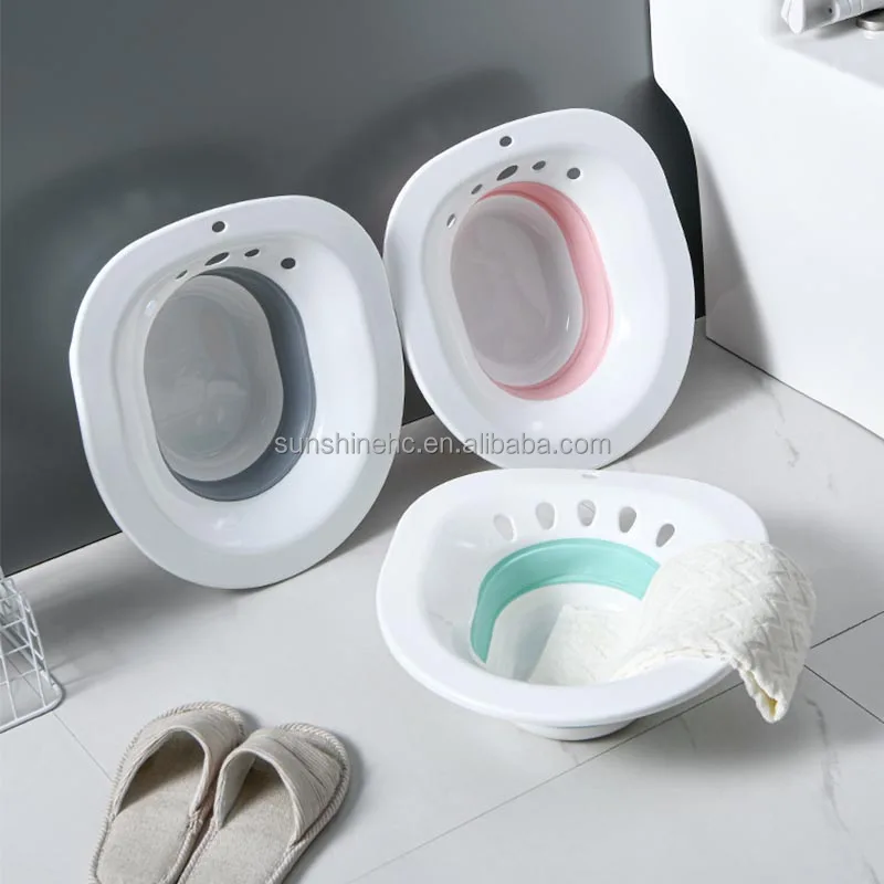 DL333 Medical Plastic Bed Pan Postpartum Care Sitz Bath for Maternity Toilet Seat Sitz Bath For Adults