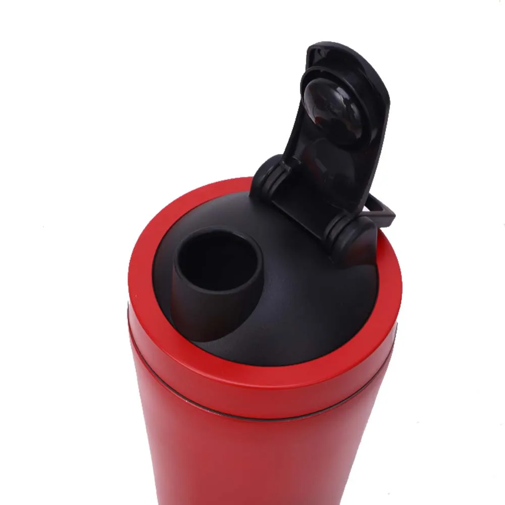 500ml/750ml Custom Logo Sports Gym Single Wall Stainless Steel Shaker Water Bottle Travel Protein Powder Shakers With Mixer Ball